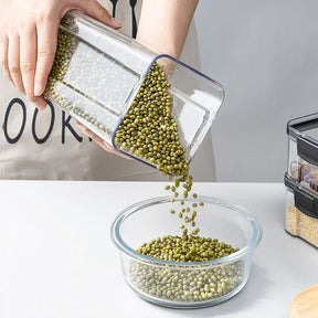 Kit Pote Hermético Organizador Quadrado