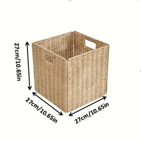 Cesta Organizadora de Roupas em Vime